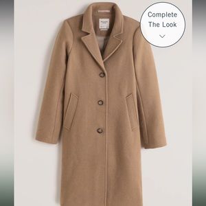 Abercrombie Camel Dad Coat